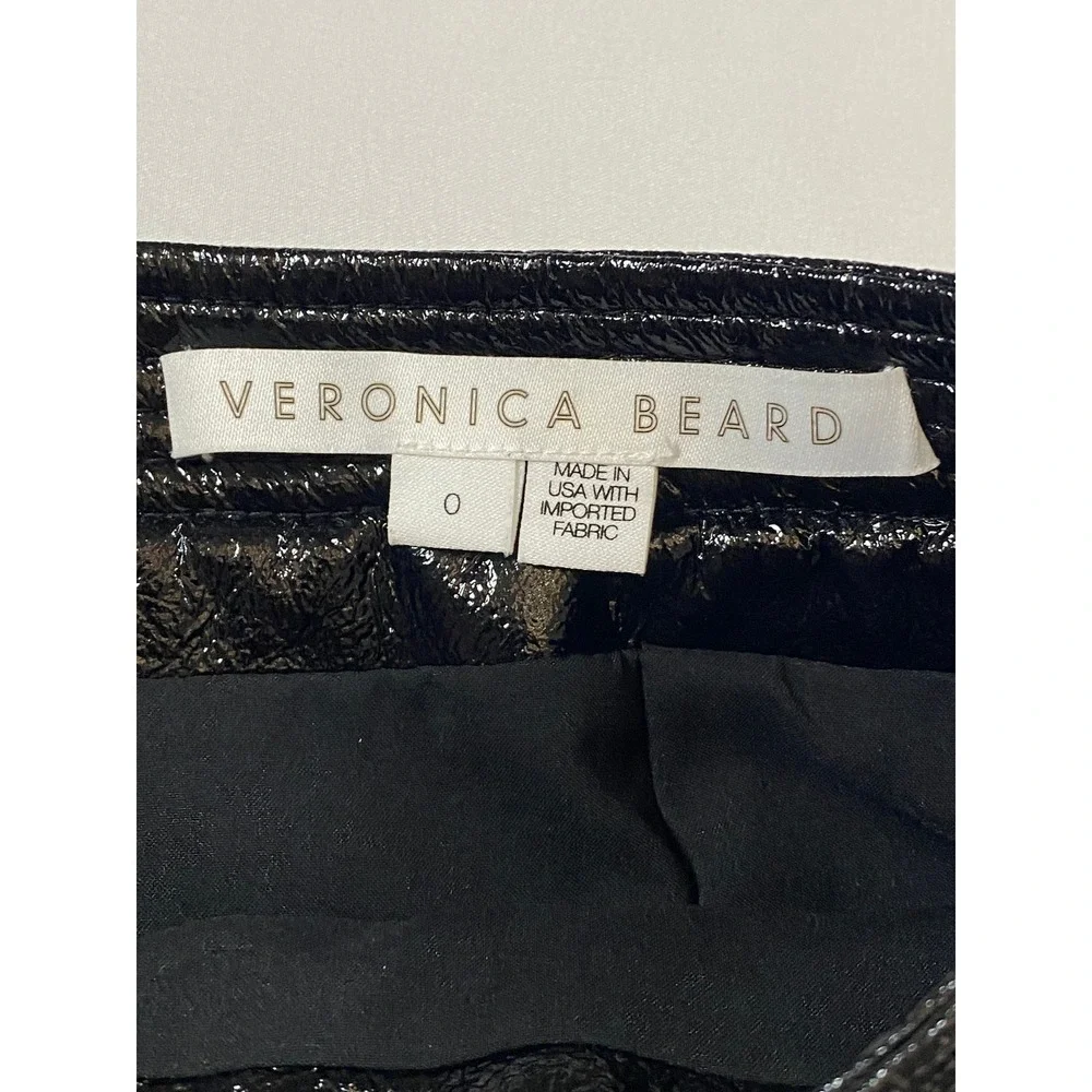 Veronica Beard Lucy Tweed Mini Skirt Black Multi‎ Metallic Gold Crest Buttons 0